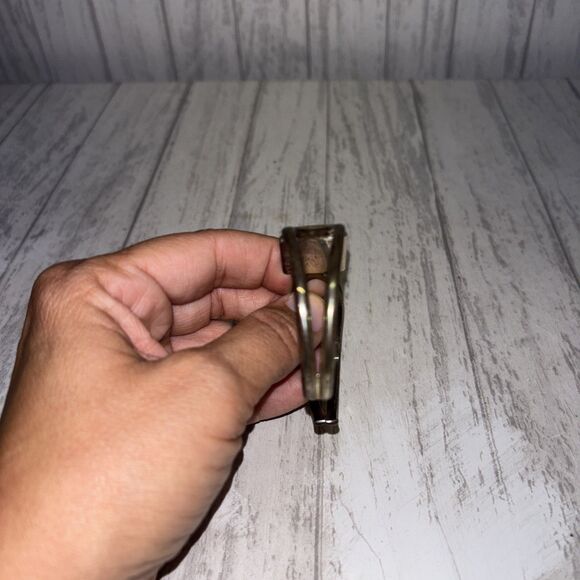 Vintage Sterling Silver Bangle Bracelet - Picture 4 of 6